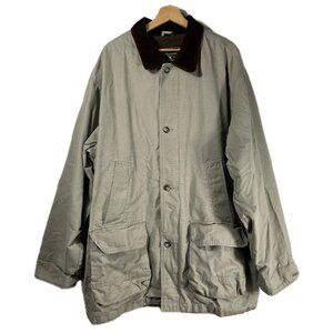 Eddie Bauer Men's Barn Jacket Coat Tan Size XXL Corduroy Collar